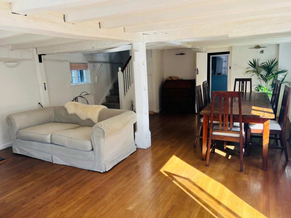 Large living room furniture moved during a five bedroom house removal in Newbury Berkshire